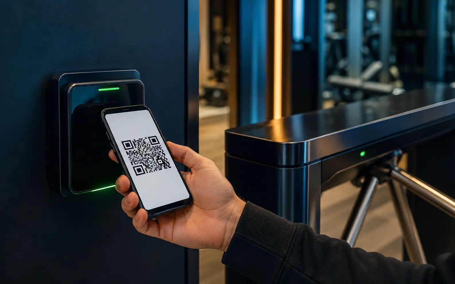Digitaler Check-in an einem Zutrittsleser