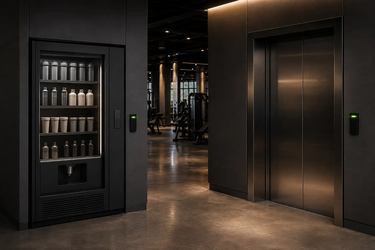 Vending & Aufzug: z. B. BodyShake® · Services verbinden